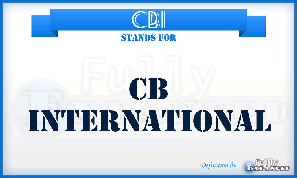 CBI - CB International