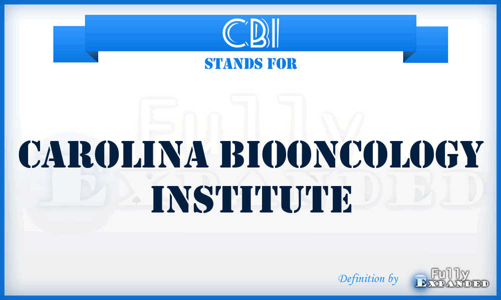 CBI - Carolina Biooncology Institute