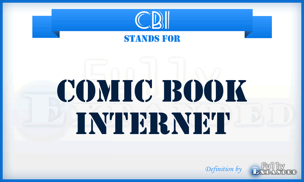 CBI - Comic Book Internet