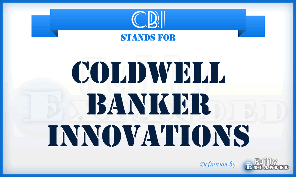 CBI - Coldwell Banker Innovations