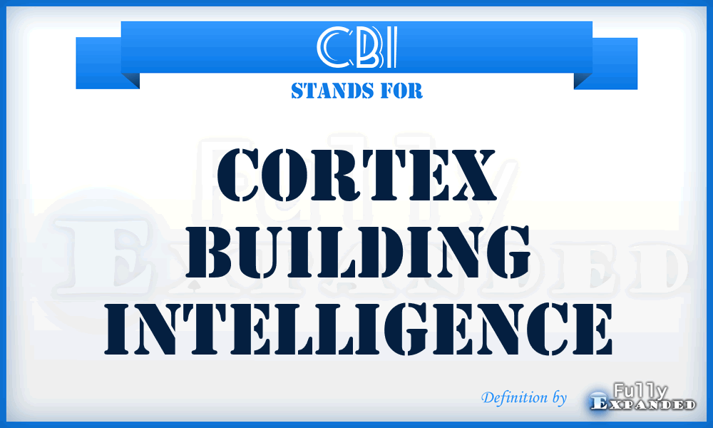 CBI - Cortex Building Intelligence