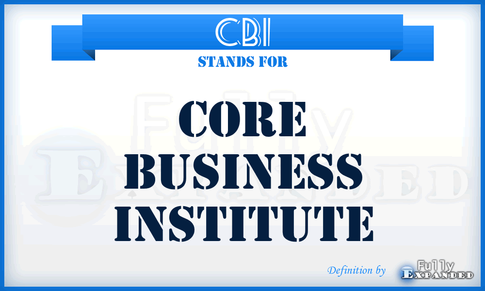 CBI - Core Business Institute