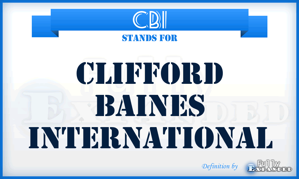 CBI - Clifford Baines International