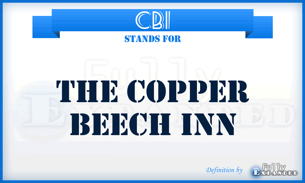 CBI - The Copper Beech Inn