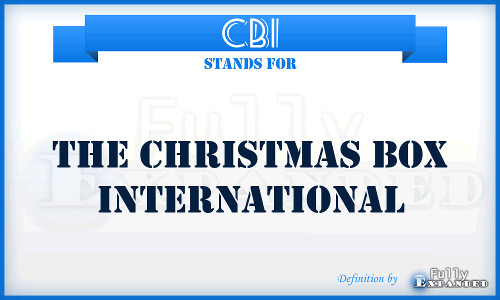 CBI - The Christmas Box International