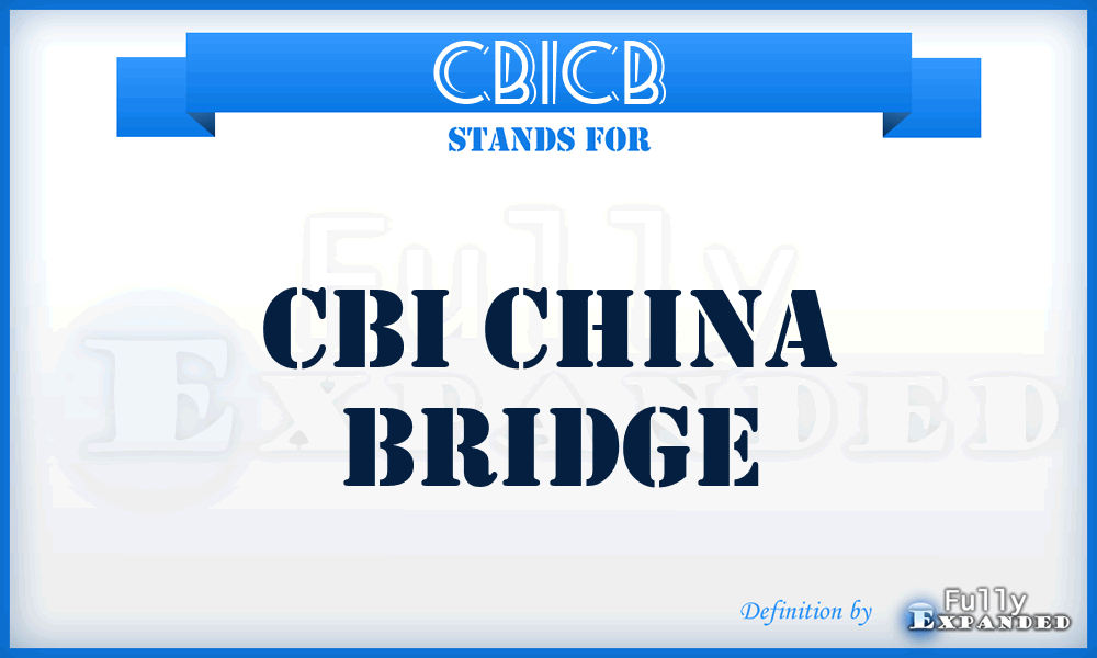 CBICB - CBI China Bridge