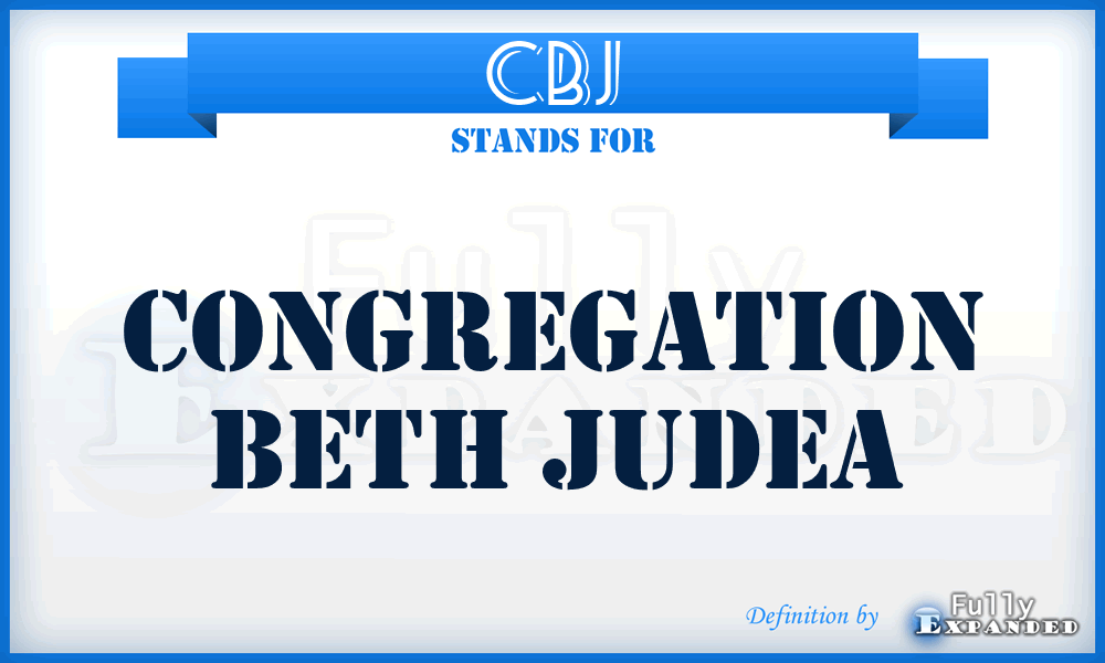 CBJ - Congregation Beth Judea