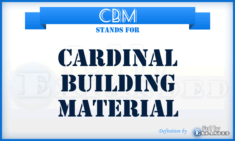 CBM - Cardinal Building Material