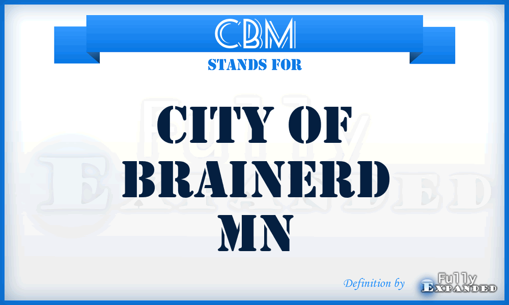 CBM - City of Brainerd Mn