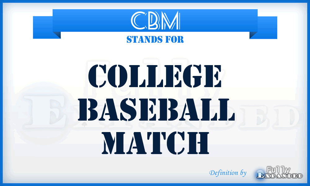 CBM - College Baseball Match