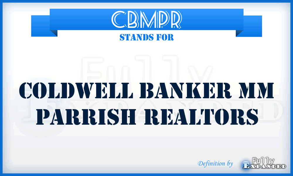 CBMPR - Coldwell Banker Mm Parrish Realtors