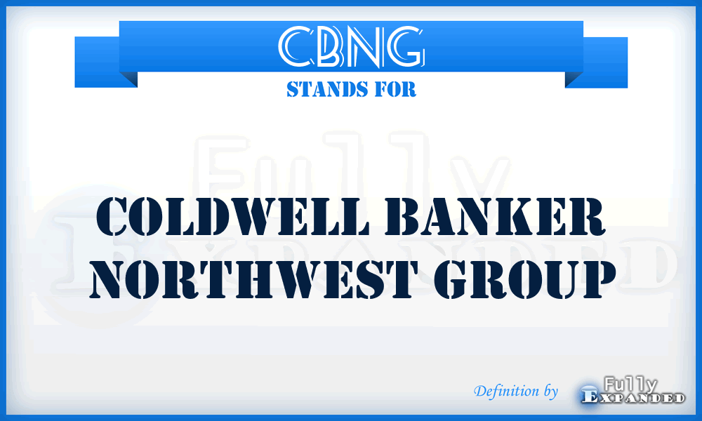 CBNG - Coldwell Banker Northwest Group