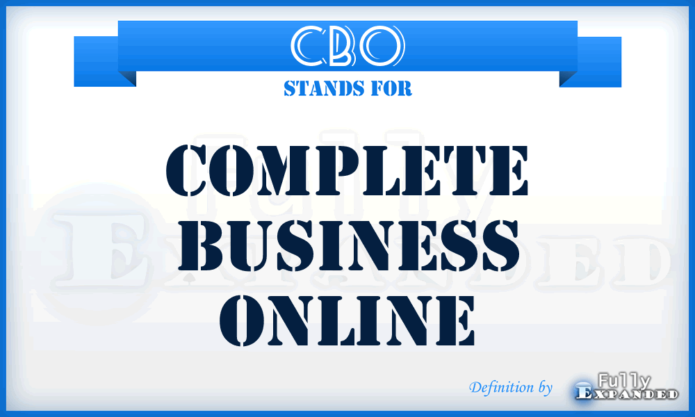 CBO - Complete Business Online