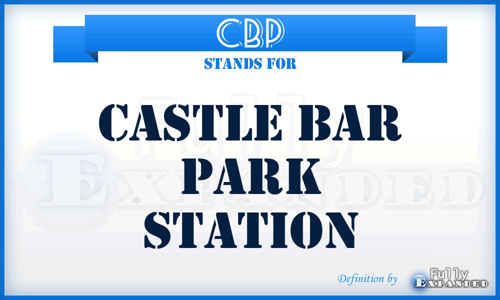 CBP - Castle Bar Park Station