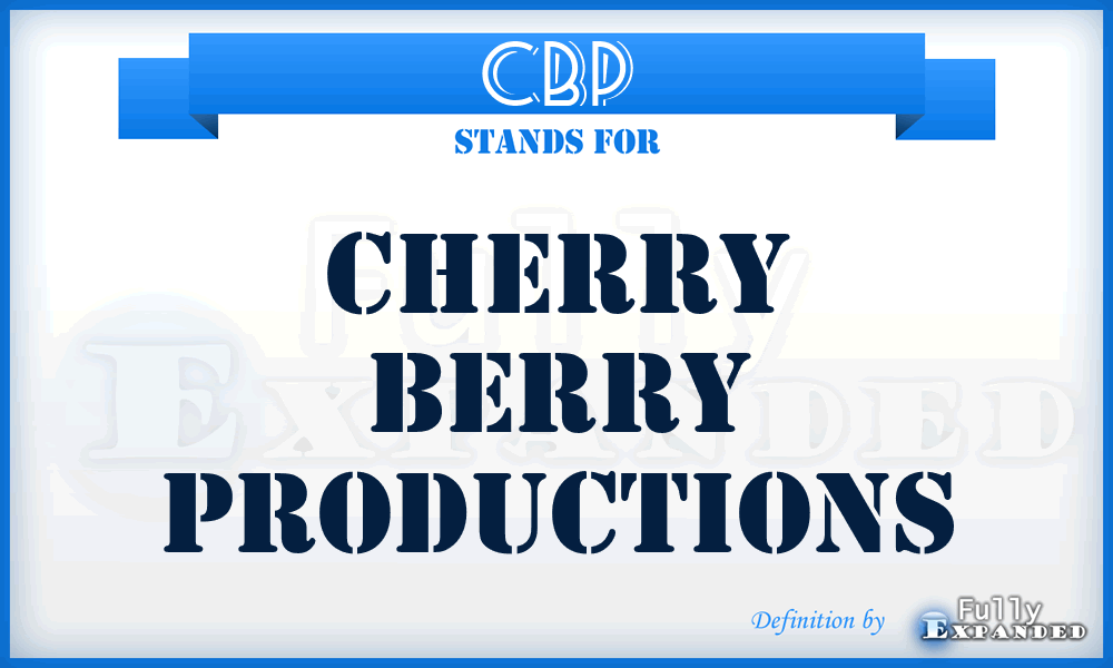 CBP - Cherry Berry Productions