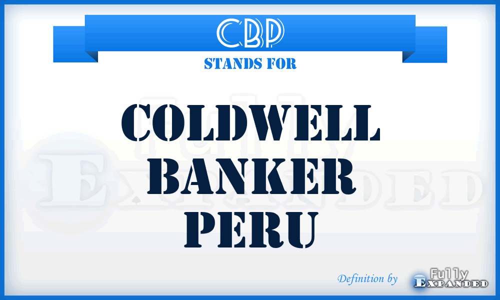 CBP - Coldwell Banker Peru