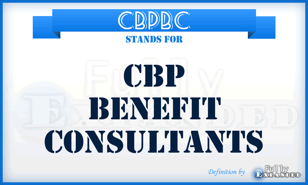 CBPBC - CBP Benefit Consultants