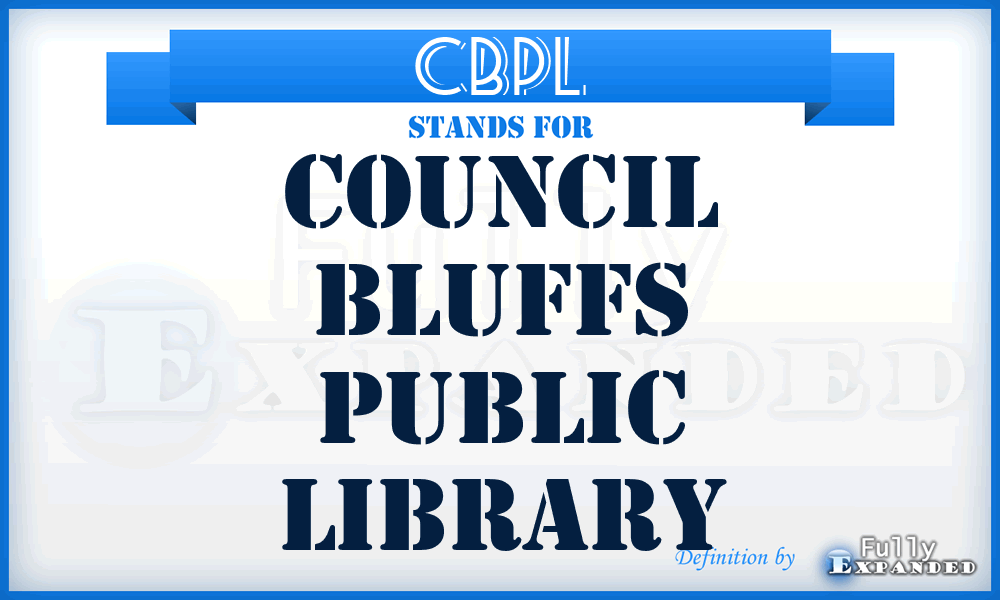 CBPL - Council Bluffs Public Library