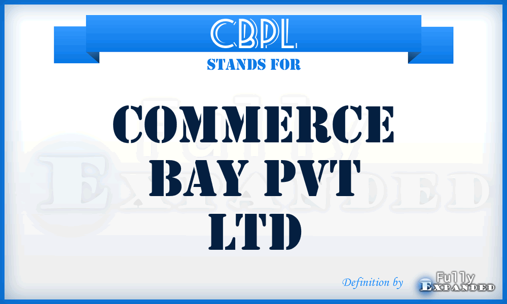 CBPL - Commerce Bay Pvt Ltd