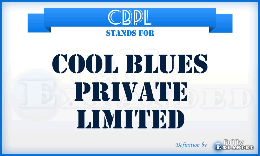 CBPL - Cool Blues Private Limited