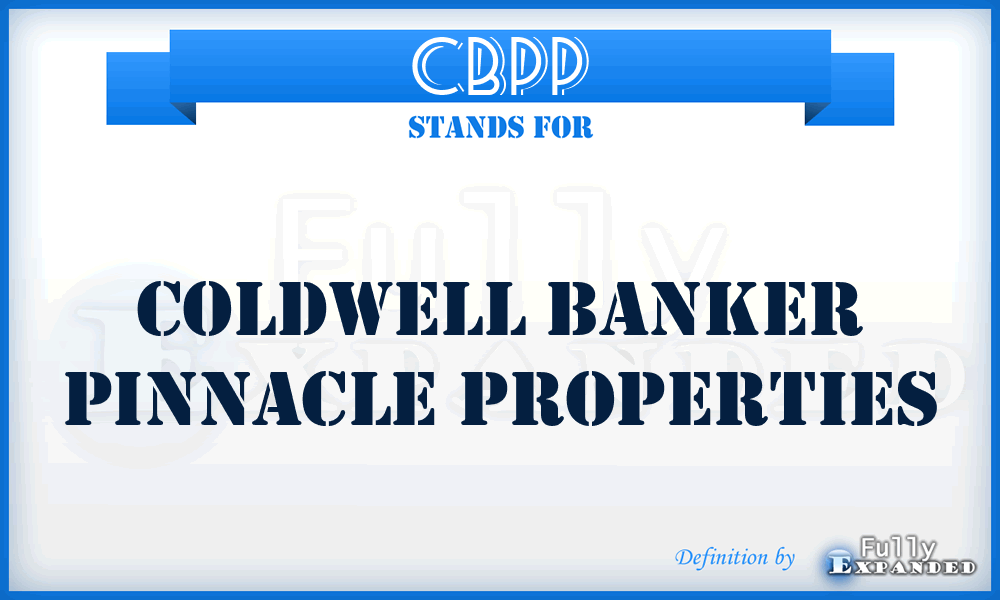 CBPP - Coldwell Banker Pinnacle Properties