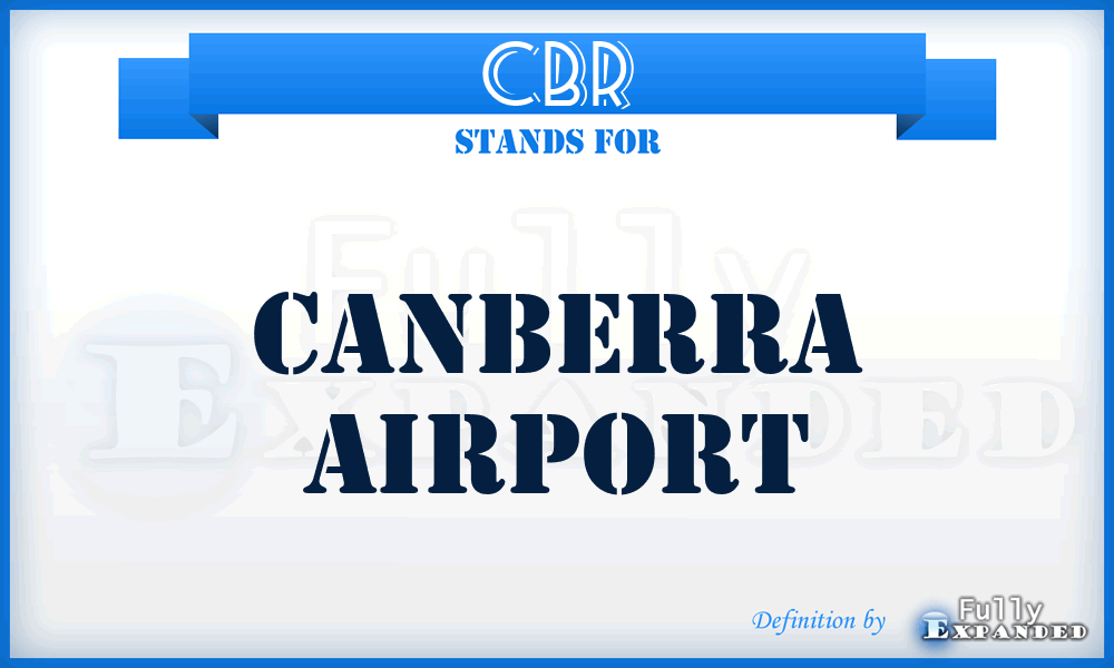 CBR - Canberra airport