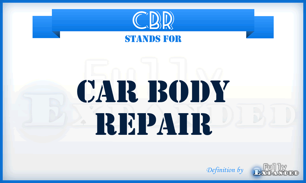 CBR - Car Body Repair