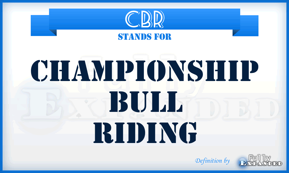 CBR - Championship Bull Riding