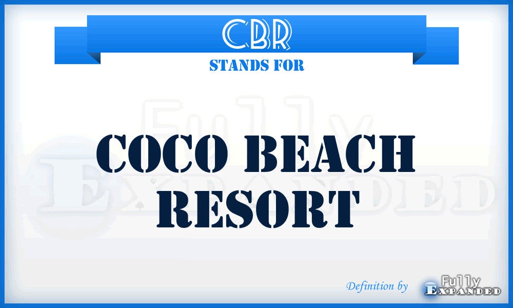 CBR - Coco Beach Resort