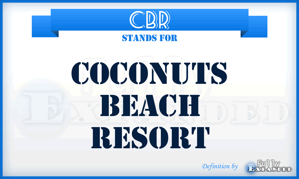 CBR - Coconuts Beach Resort