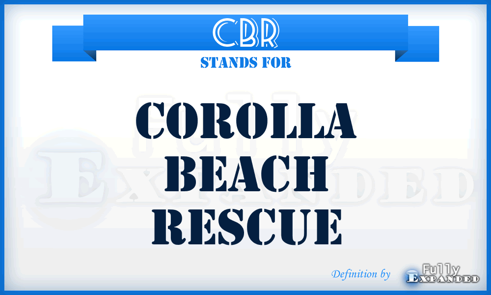 CBR - Corolla Beach Rescue