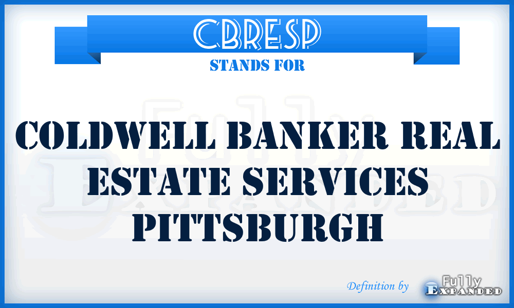 CBRESP - Coldwell Banker Real Estate Services Pittsburgh