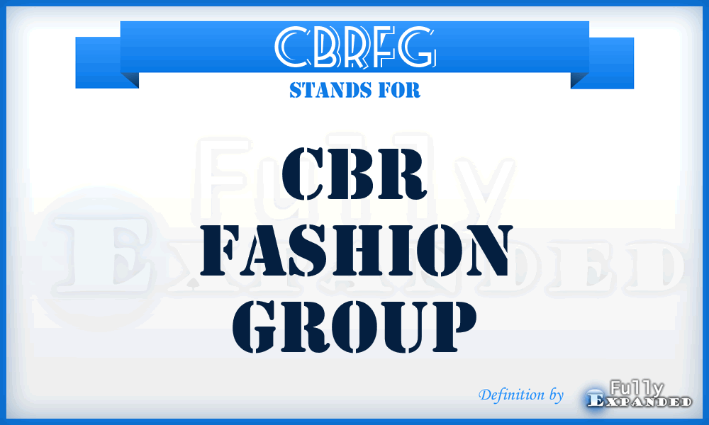 CBRFG - CBR Fashion Group