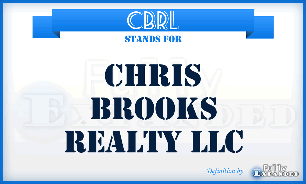CBRL - Chris Brooks Realty LLC