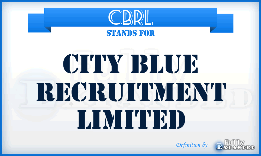 CBRL - City Blue Recruitment Limited