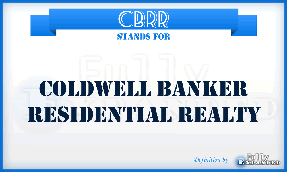 CBRR - Coldwell Banker Residential Realty