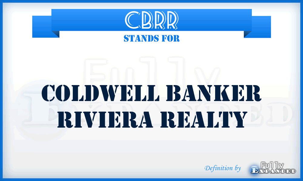 CBRR - Coldwell Banker Riviera Realty