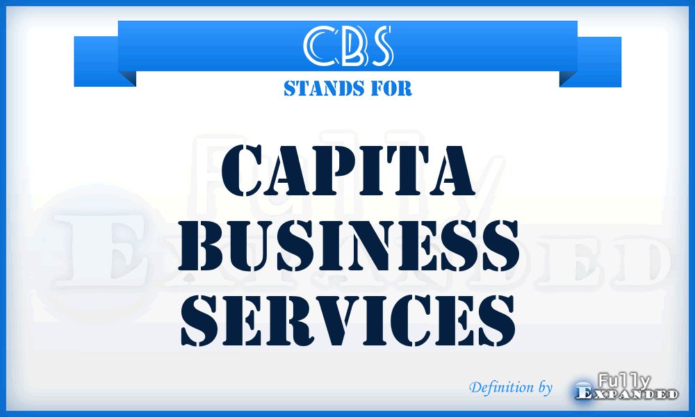 CBS - Capita Business Services