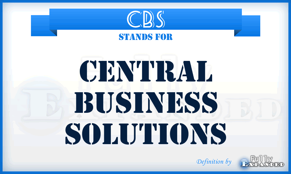 CBS - Central Business Solutions