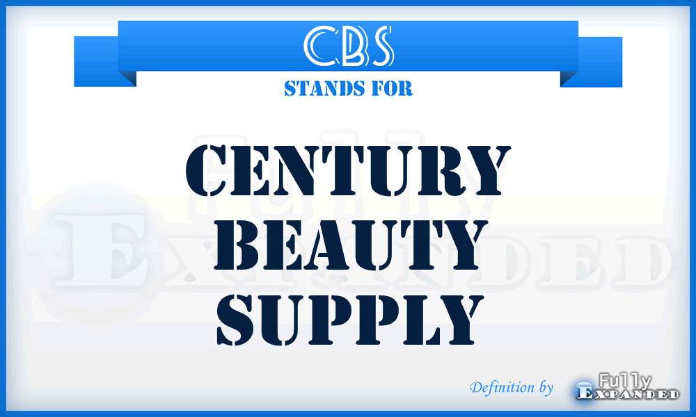 CBS - Century Beauty Supply