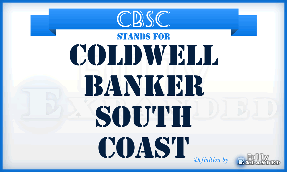 CBSC - Coldwell Banker South Coast