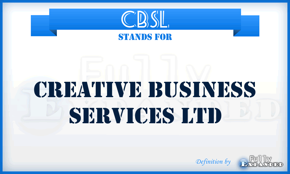 CBSL - Creative Business Services Ltd