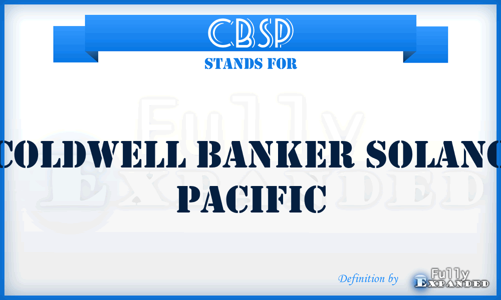 CBSP - Coldwell Banker Solano Pacific