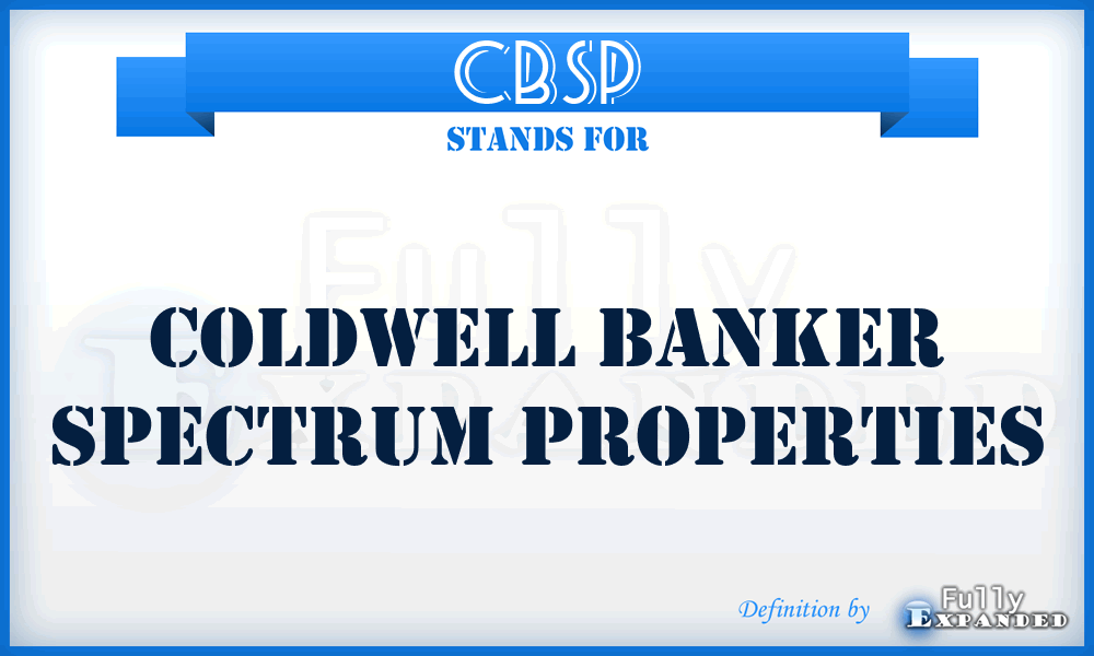 CBSP - Coldwell Banker Spectrum Properties