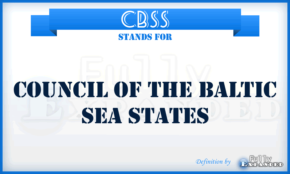 CBSS - Council of the Baltic Sea States