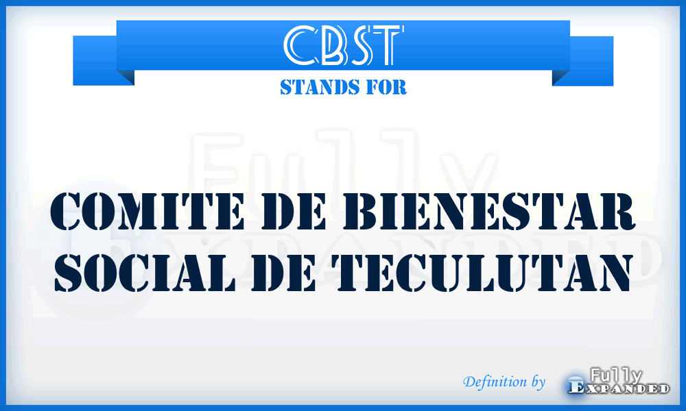 CBST - Comite de Bienestar Social de Teculutan