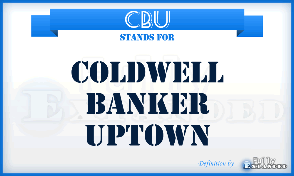 CBU - Coldwell Banker Uptown
