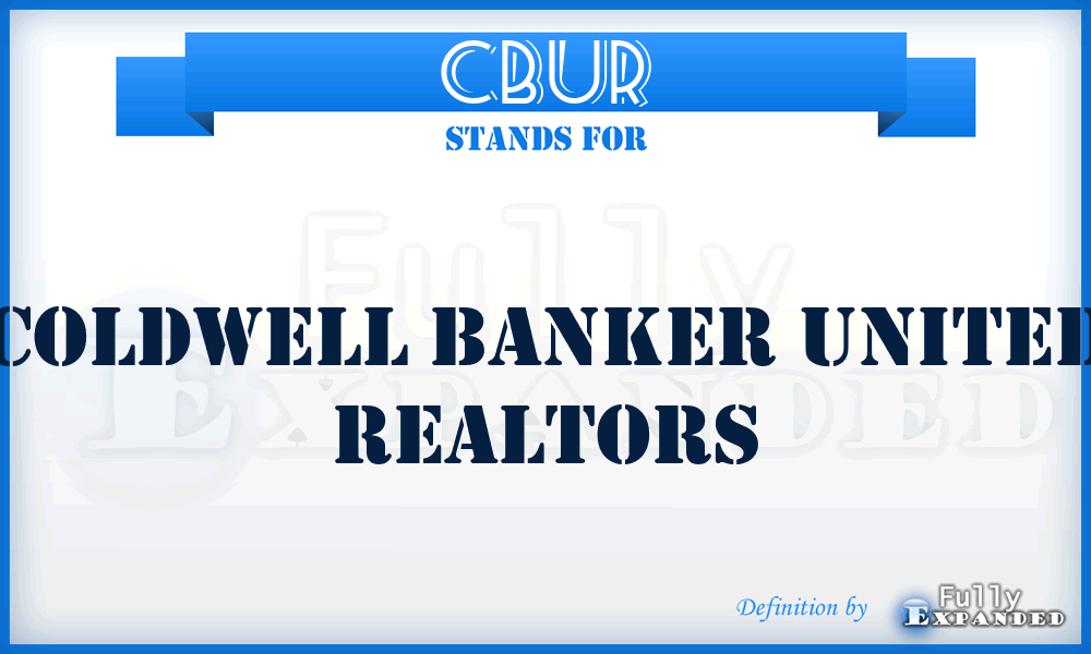 CBUR - Coldwell Banker United Realtors