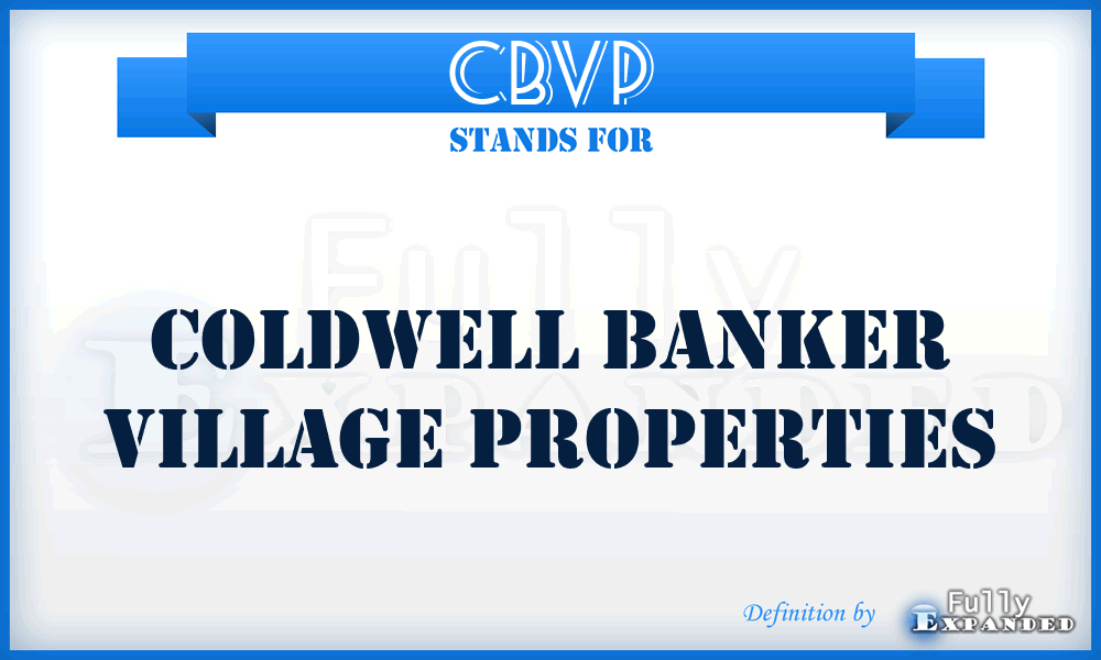 CBVP - Coldwell Banker Village Properties