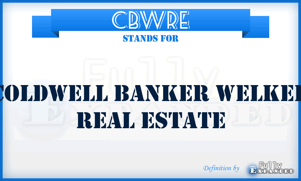 CBWRE - Coldwell Banker Welker Real Estate